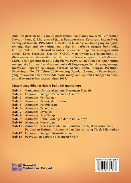 eBook Akuntansi Keuangan Daerah Berbasis Akrual: PP No. 71 2010 dan Permendagri No. 64 2013 (Erlina,  Omar Sakti Rambe,  Rasdianto)